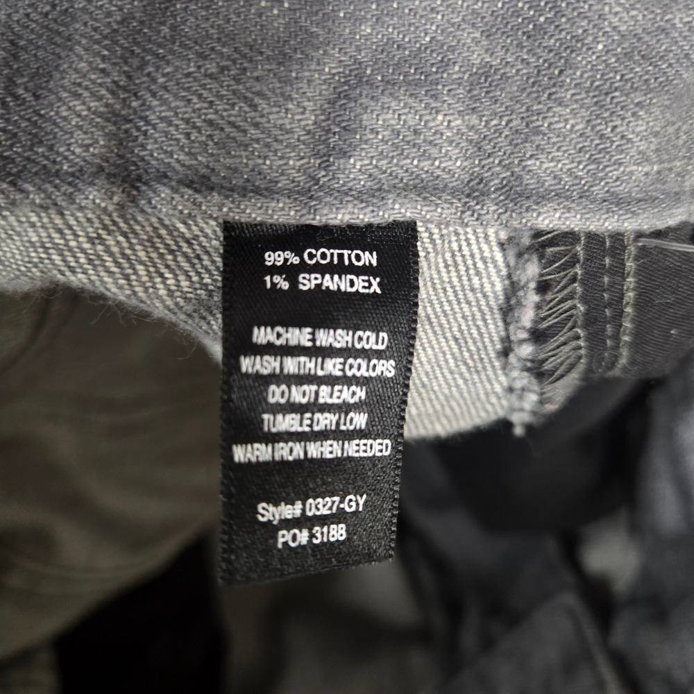 Betabrand Sons of Britches Jeans Mens 34x36 Gray Slim Straight Stretch Denim - Picture 9 of 9